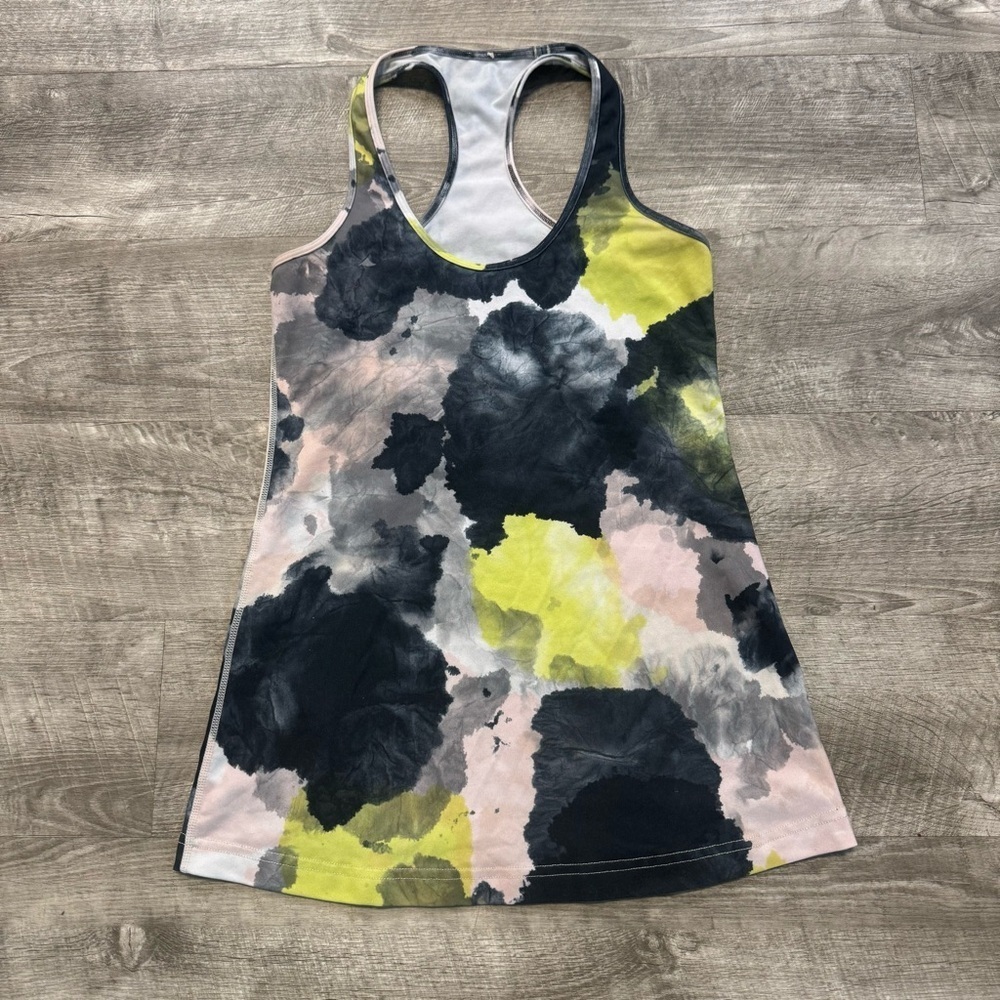 Lululemon Cool Racerback Tank Watercolers Tie Dye Womesn Sz. 4 (XS/S)